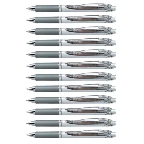 Bolígrafo Pentel EnerGel XM BL77 Gris - Pack de 12 unidades