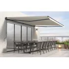 Toldo de aluminio 4x3m con lona beige anti-UV Vecchio