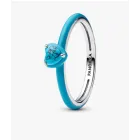 Anillo Turquesa Corazón con Gema de Pandora