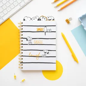 Cuaderno A5 Snoopy con separadores - Libreta divertida