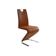 Silla marrón THIRA para comedor