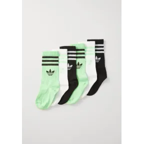 Calcetines Unisex Adidas Originals 6 Pack - Black/White/Lime