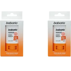 Stick Solar Facial SPF50+ Babaria 2x