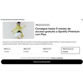 5 meses de Spotify gratis para usuarios de Zalando Plus