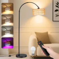 Lámpara de Pie LED Regulable 9W con Control Remoto