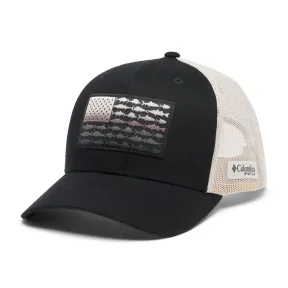 Gorra Azul Columbia PFG Fish Flag Snap Back Mesh