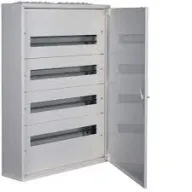 Caja metálica de distribución Hager FW424WT, 4x12 módulos