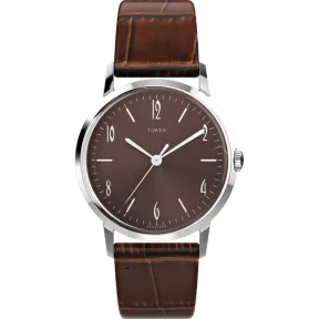 Reloj Marlin Timex para Hombre con Correa Marrón Analógica