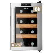 Vinoteca Inox EVVO VT8 para 8 Botellas, Silenciosa
