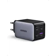 Cargador UGREEN Nexode 65W con 3 USB-C y 1 A, GaNInfinity