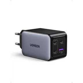 Cargador UGREEN Nexode 65W con 3 USB-C y 1 A, GaNInfinity