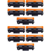 Pack 10 Toner Alta Capacidad Brother TN2420/TN2410 con Chip