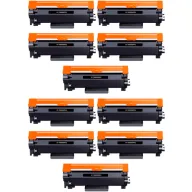 Pack 10 Toner Alta Capacidad Brother TN2420/TN2410 con Chip