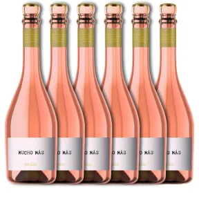 Mucho Más Rosé Sparkling, 6 botellas de 750 ml total