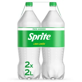 Pack de 2 Botellas de 2 L de Sprite Lima Limón Bajo en Calorías