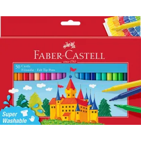 Estuche de 50 Rotuladores Escolares Faber-Castell 554204
