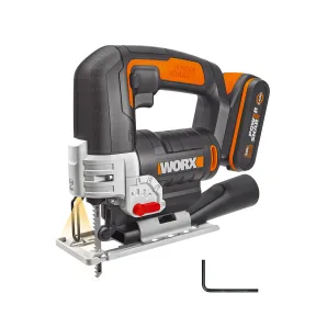 Sierra de calar 20V WORX WX543-1 con batería 2Ah y péndulo