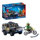 SWAT Vehículo con Agente y Delincuente en Moto - PLAYMOBIL