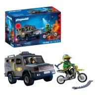 SWAT Vehículo con Agente y Delincuente en Moto - PLAYMOBIL