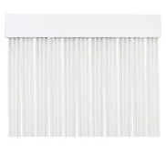 Cortina de PVC Transparente para Puerta Exterior 210x90cm