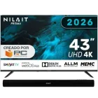 Pack Nilait 43UD7004SWOS 43" LED 4K + Barra de sonido 30W