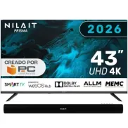 Pack Nilait 43UD7004SWOS 43" LED 4K + Barra de sonido 30W