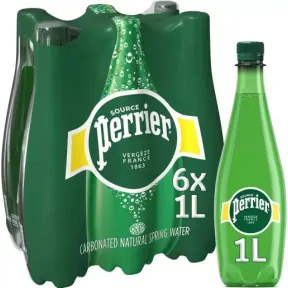 Perrier Agua mineral con gas 6x 1L