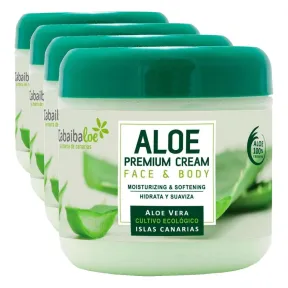 4 Botes de Crema de Aloe Vera Tabaibaloe 1200ml Total