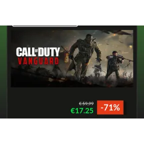Compra clave digital de Call of Duty: Vanguard para Xbox