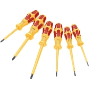 Destornilladores Aislados Wera, 6 Piezas Rojo-Amarillo