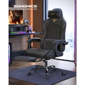 Silla Ergonómica Gaming con Reposapiés y Reposabrazos OBG079B01