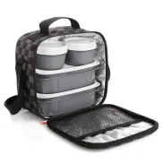 Bolsa Térmica Impermeable Urban Food Casual 3L con 4 Fiambreras