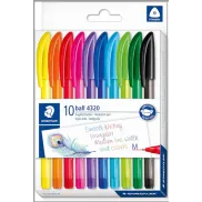 Bolígrafos de colores STAEDTLER, forma triangular y línea M