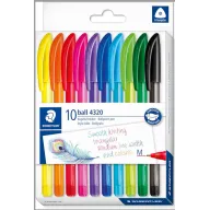 Bolígrafos de colores STAEDTLER, forma triangular y línea M