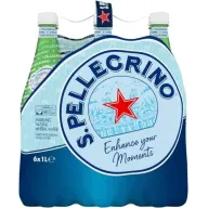Agua con Gas S. Pellegrino 6x1L