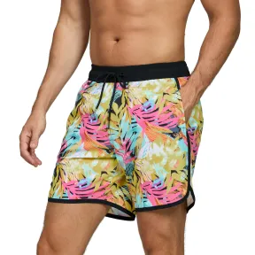 Bañador retro con bolsillos y malla en varios colores