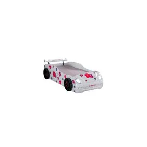 Cama HAWAI 90x190cm blanca con LEDs en el frente