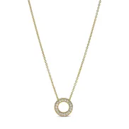 Collar reversible PANDORA con círculo y circonitas cúbicas