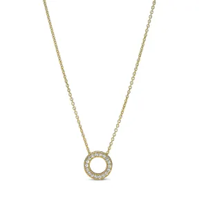 Collar reversible PANDORA con círculo y circonitas cúbicas