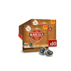 Cápsulas de Café Largo Marcilla | 200 Compatibles Nespresso