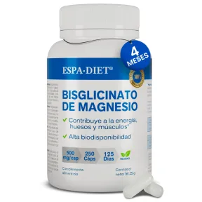 Magnesio Puro Bisglicinato - 4 Meses de Alta Biodisponibilidad
