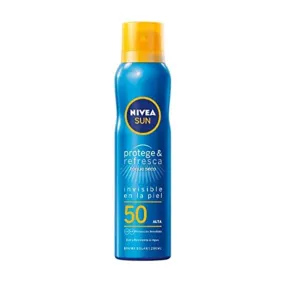 NIVEA Sun Spray Fp50, Protección Solar Alta, 200ml, Vanilla