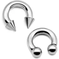 Herradura circular: 2 piercings