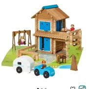 Juego de Construcción de Madera JEUJURA - 185 Piezas
