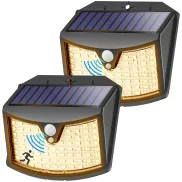Carga solar: luz exterior cálida