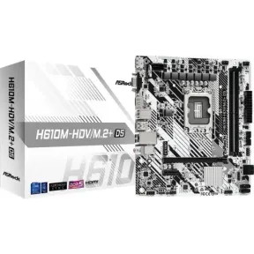 Placa Base ASRock H610M-HDV LGA 1700 con M.2