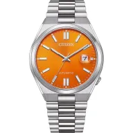 Reloj Citizen Tsuyosa con esfera naranja y acabado soleado