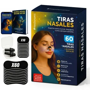 Pack Deportivo: 60 Tiras Nasales, 10 Mouth Tape y Más