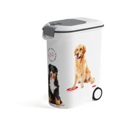 Contenedor de Comida para Mascotas con Ruedas 20 Kg 54 L