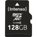 MicroSD Intenso 128GB Clase 10 con adaptador SD incluido